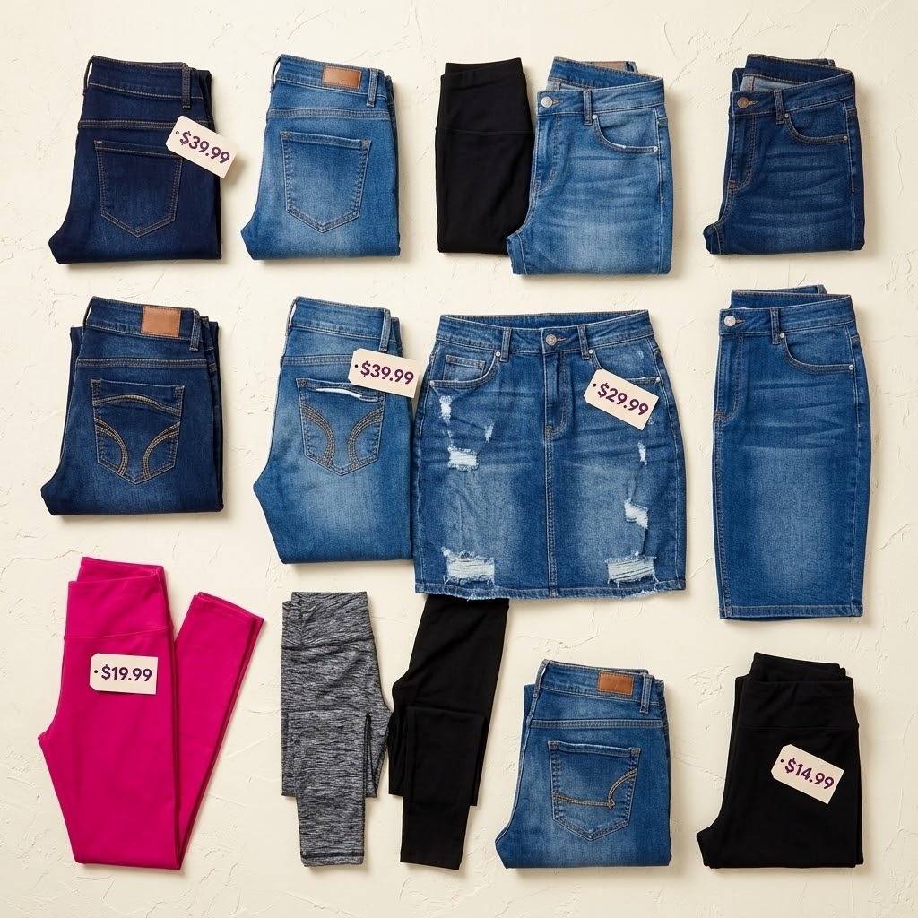 Jeans, Skirts & Leggings
