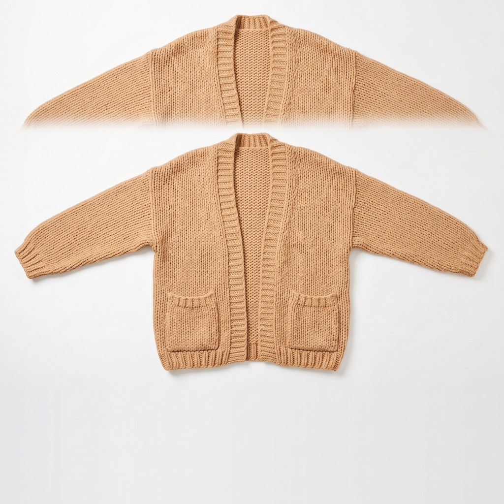 Chunky Knit Open Cardigan