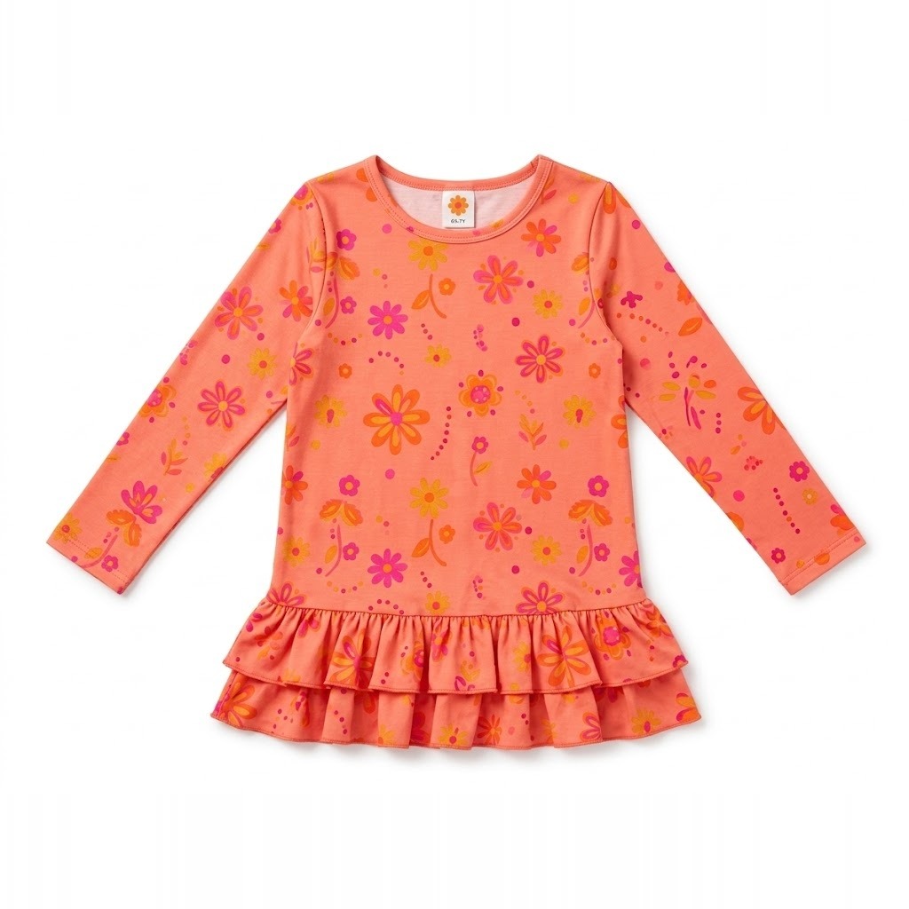 Girls' Ruffle Tunic Top