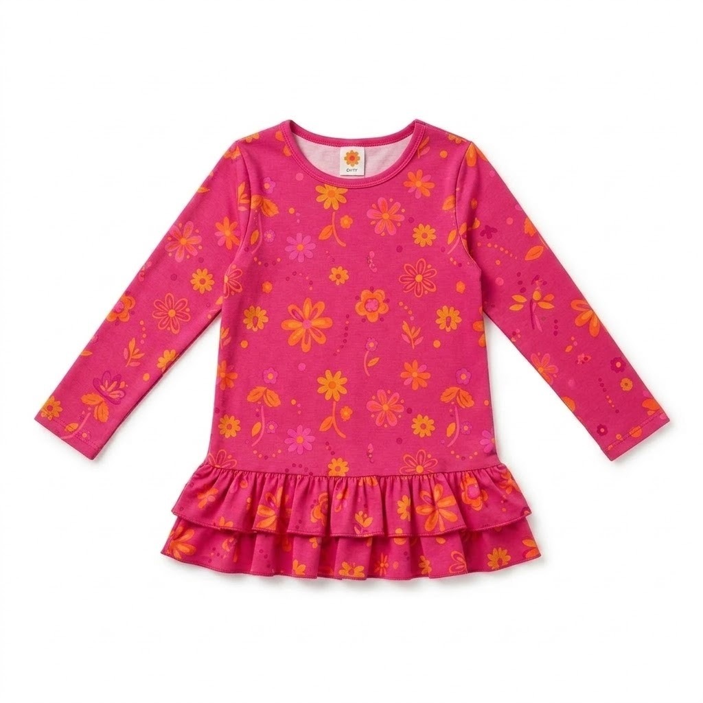 Girls' Ruffle Tunic Top