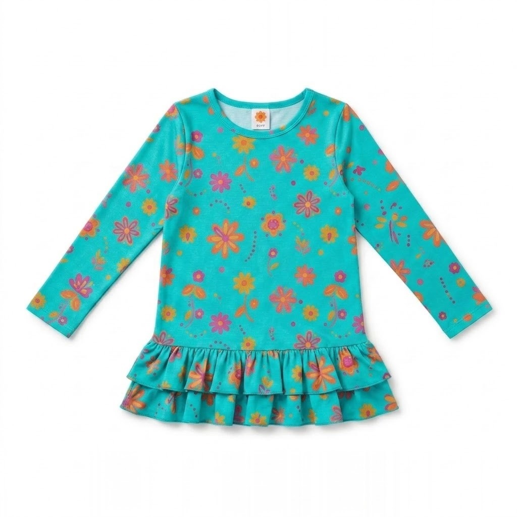 Girls' Ruffle Tunic Top 3