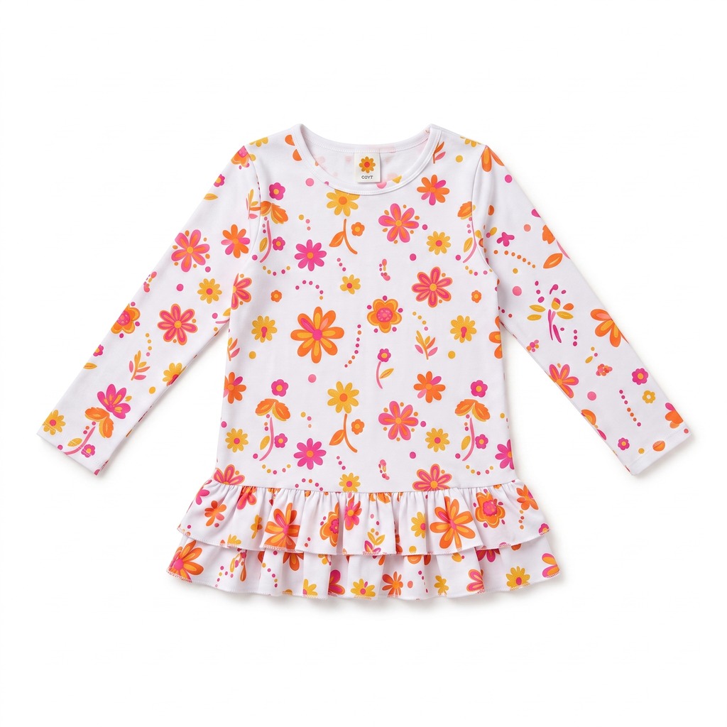 Girls' Ruffle Tunic Top 2