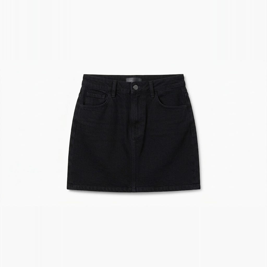 High-Rise Denim Mini Skirt 2