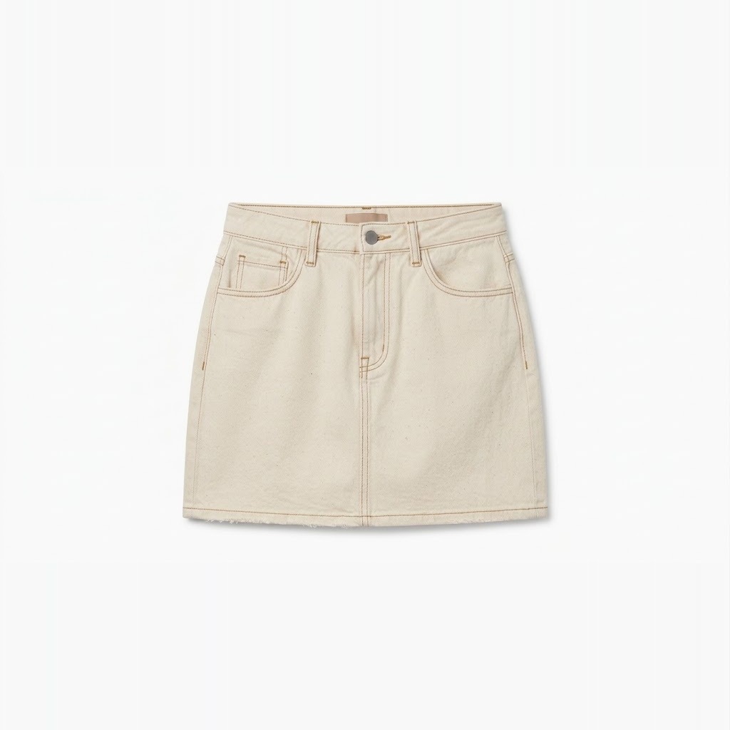 High-Rise Denim Mini Skirt 3