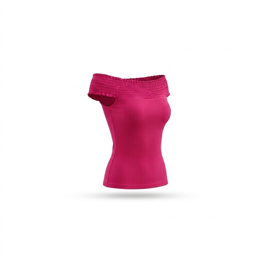 Off-Shoulder Fitted Blouse