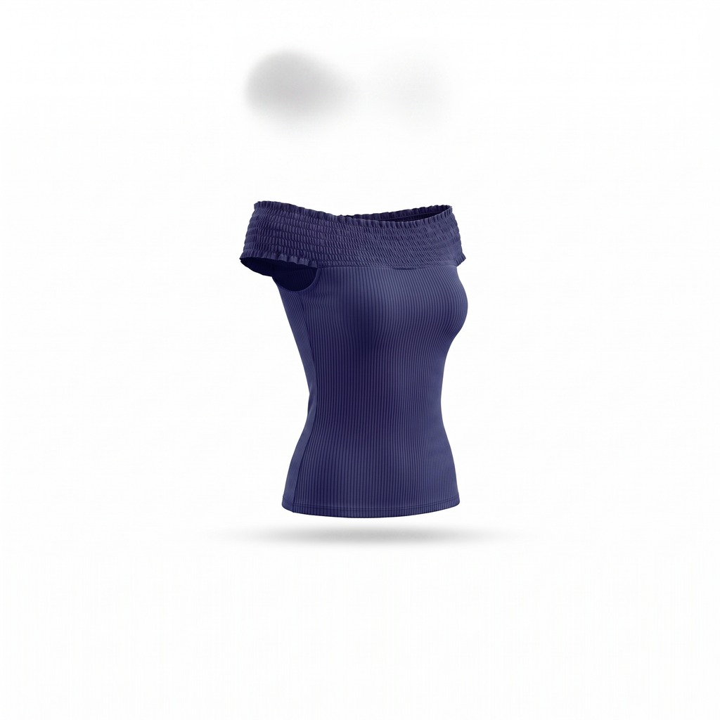Off-Shoulder Fitted Blouse 3
