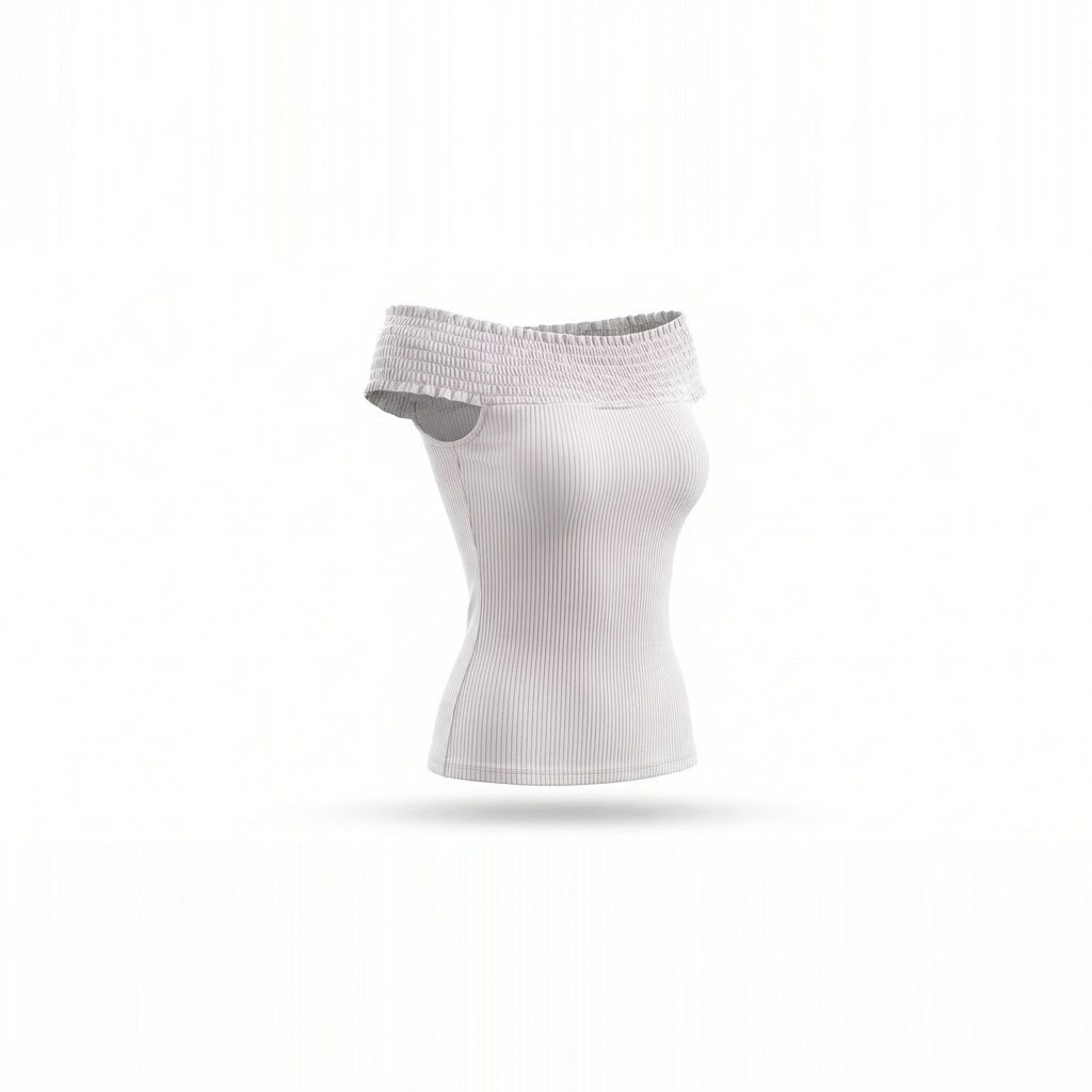 Off-Shoulder Fitted Blouse 2
