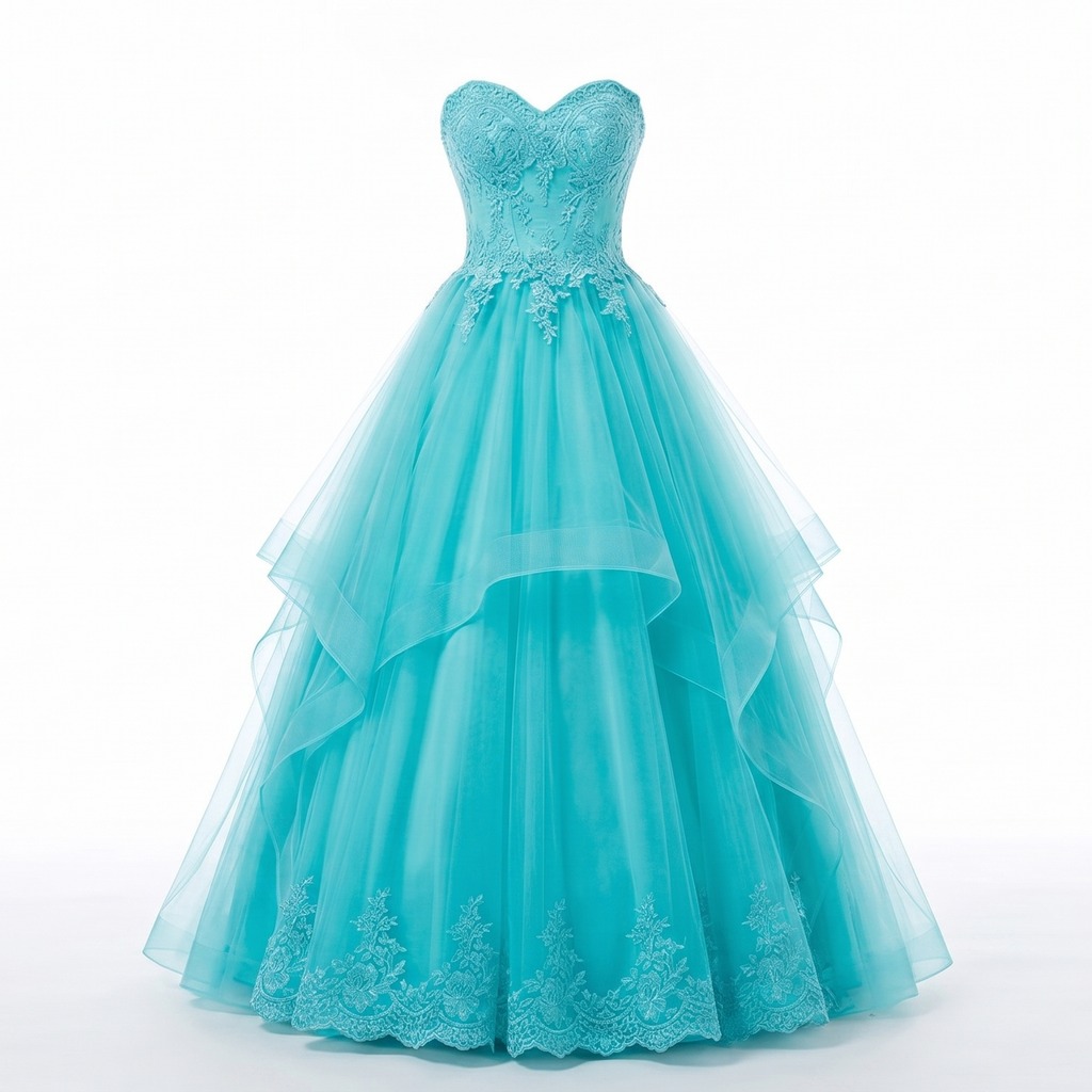 Quinceañera-Style Tulle Gown 3