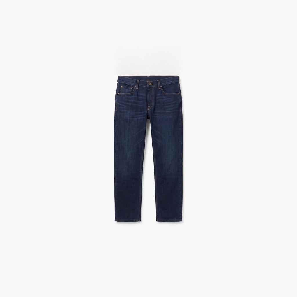 Straight-Leg Denim Jeans